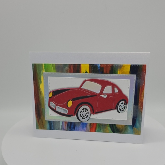 Red Vintage Car Design Birthday Card - Picture 6 of 6